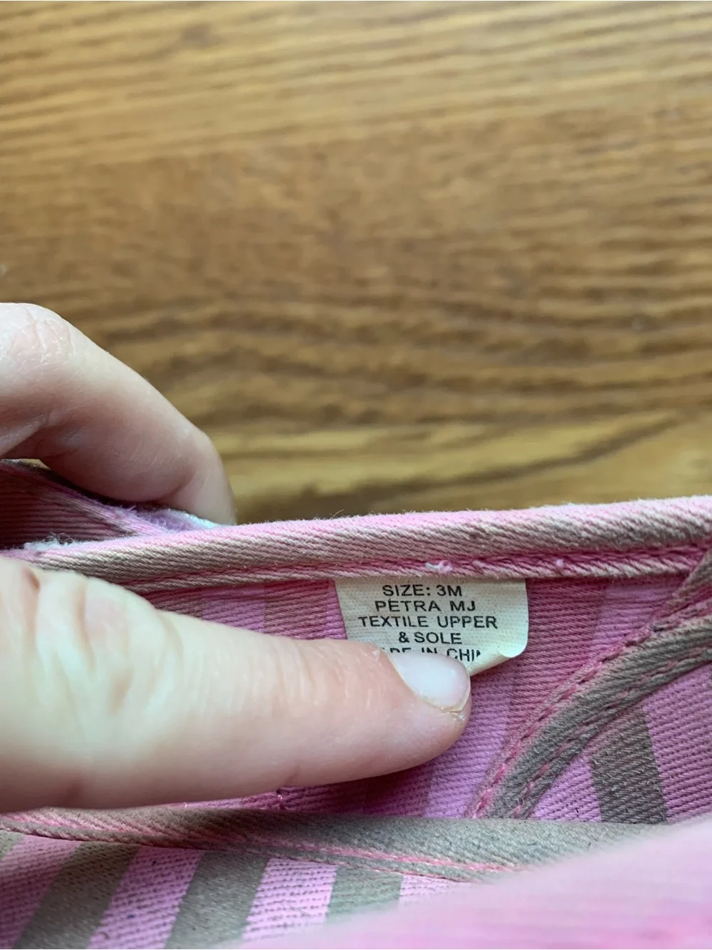 Hanna Andersson Pink Glitter Mary Jane Shoes Slides Flats Girl Kid Shoe Size 3